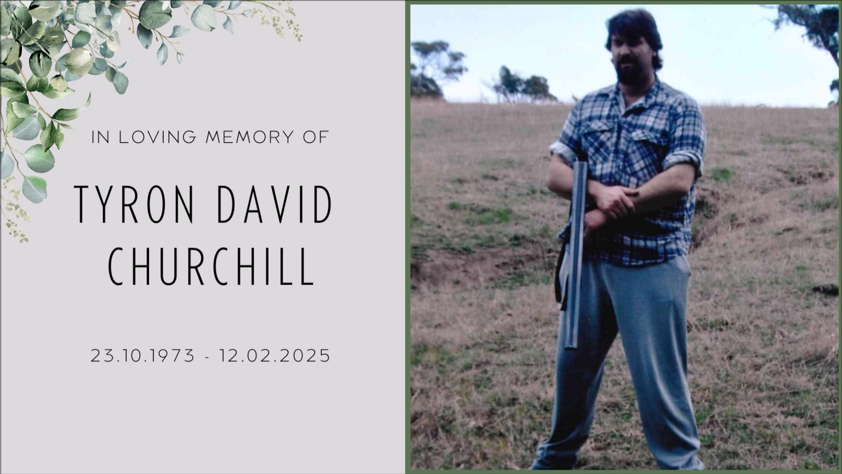 Tyron Churchill's Funeral